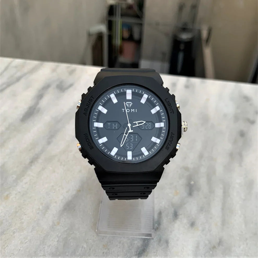 TOMI Dual Time Flagship Model - Water Resistant Durable & Comfortable Straps