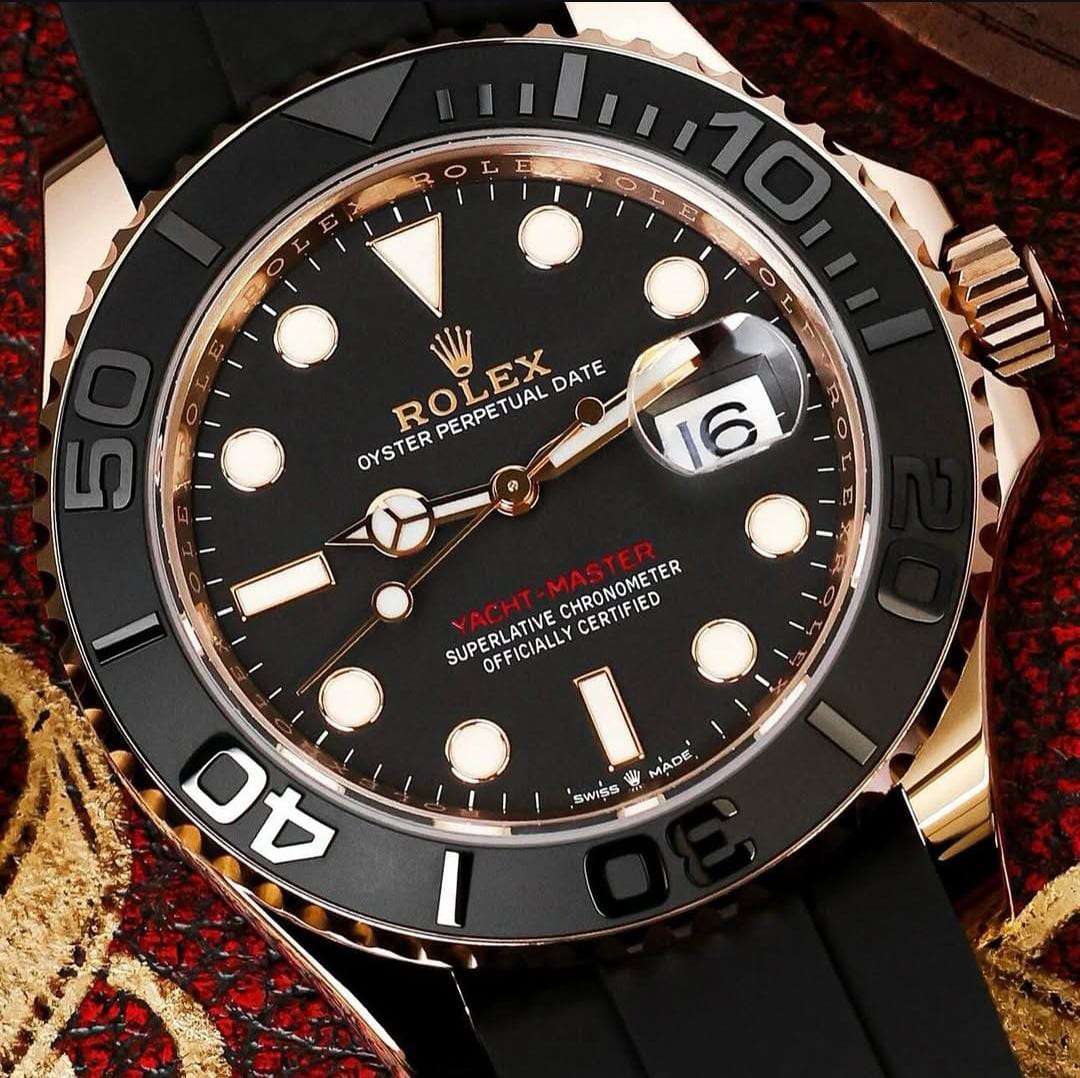 Rolex sky dweller oysterflex rose gold