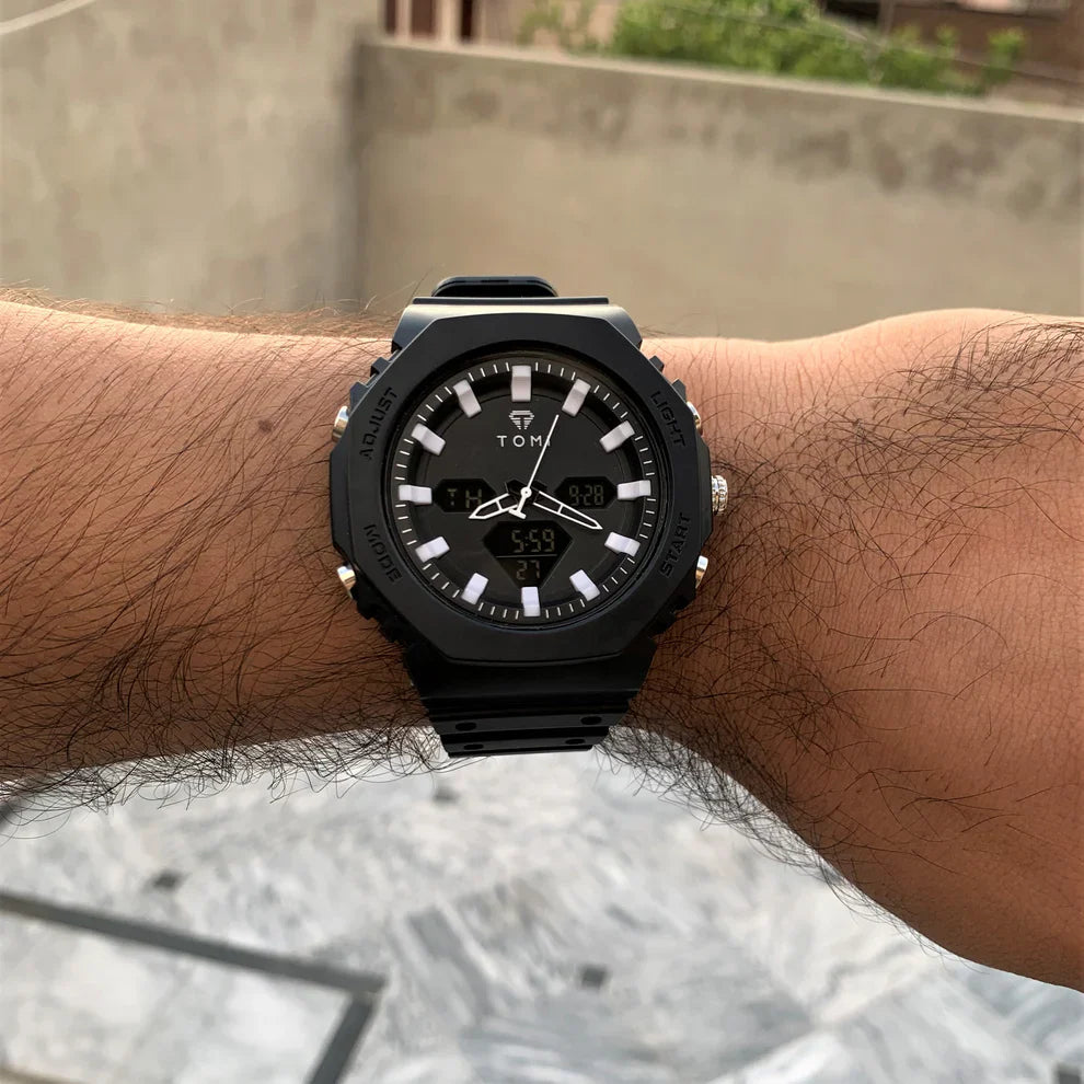 TOMI Dual Time Flagship Model - Water Resistant Durable & Comfortable Straps